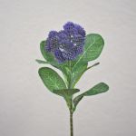 Artificial sedum telephium flower EILIDH, purple, 12"/30cm