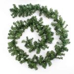 Plastic Fir garland CORNELIUS, 9ft/270cm, Ø7.1"/18cm
