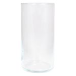 Cylindrical flower vase SANYA OCEAN, glass, clear, 10"/25cm, Ø4.9"/12,5cm