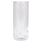 Cylindrical flower vase SANYA OCEAN, glass, clear, 8"/20cm, Ø3.3"/8,5cm