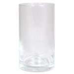 Cylindrical flower vase SANYA OCEAN, glass, clear, 5.9"/15cm, Ø3.3"/8.5cm