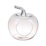 Plant terrarium TISOA made of glass in apple shape, clear, 8"/21cm, Ø7.5"/19cm