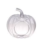 Plant terrarium glass KADINA, pumpkin shape, clear, 28cm, Ø28cm