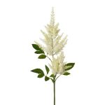 Decorative astilbe branch GORVEL, white, 33"/85cm
