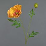 Decorative poppy EDESSA, orange-yellow, 31"/80cm