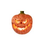 Halloween decoration pumpkin FLANKY, orange, LED, 18x16x19,5cm