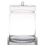 Glass jar with lid MILLIE, clear, 8"/21cm, Ø7.5"/19cm
