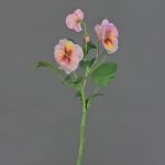 Decorative branch Pansy SIANIE, pink-fuchsia-yellow, 14"/35cm, Ø1.6"-2.4"/4-6cm
