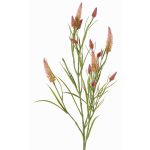 Decorative branch clover EUTIN with flowers, antique pink-green, 31"/80cm, Ø0.6"-0.8"/1.5-2cm
