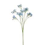 Artificial gypsophila LITAGO, blue, 28"/70cm, Ø0.6"/1,5cm