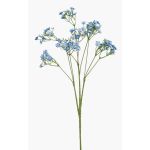 Artificial gypsophila LITAGO, blue, 28"/70cm, Ø0.6"/1,5cm
