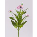 Artificial pansy SILANA, pink-violet, 12"/30cm, Ø1.2"-2.4"/3-6cm