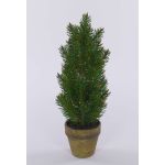 Artificial Sitka spruce VARUS, in a decorative pot, green, 16"/40cm