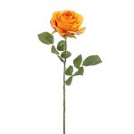 Rose Artificial BRUNETTE, orange, 28"/70cm, Ø4.3"/11cm
