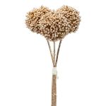 Artificial allium bunch DUNZA, metallic gold, 10"/26cm