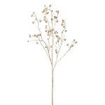 Decorative branch Japanese rose BLINTO with rose hips, metallic gold, 4ft/135cm