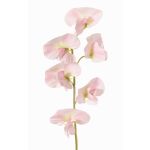 Artificial Lathyrus flower WAHNY, light pink-green-white, 18"/45cm, Ø2.2"/5.5cm