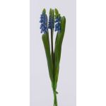 Decorative flower bunch of grape hyacinths NESANET, blue, 8"/20cm