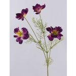 Decorative flower branch Cosmos PRESTIOSA, violet-green, 30"/75cm, Ø2.4"-4.3"/6-11cm