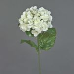 Fake hydrangea spray MONA, cream, 28"/70cm, Ø6"/16cm