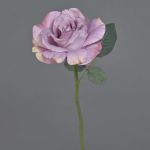 Fake rose CIAH, light purple, 12"/30cm, Ø5.1"/13cm