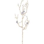 Decorative hazel branch VIGROX with diamonds, gold, 24"/60cm