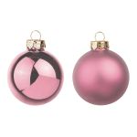 Weihnachtsbaumkugel CLARIBELLE, matt-glänzend, 30 Stück, altrosa, Ø6cm