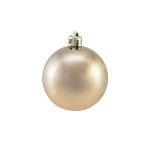 Christmas tree ball MELANIA, 6 pcs, metallic copper, Ø2.4"/6cm
