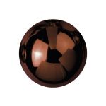 Christmas tree ball FABIANA, 48 pcs, glitter, brown, Ø1.4"/3.5cm