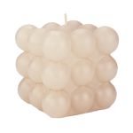 MARAVILLA decorative bubble candle, cream, 8.5 x 8.5 x 8.5 cm – Made in Germany