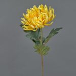 Artificial chrysanthemum LINGYUN, yellow, 26"/65cm