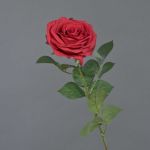 Artificial rose KAILIN, red, 26"/65cm