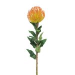 Artificial protea XIFANG, orange-yellow, 31"/75cm