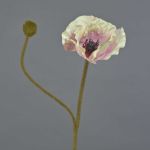 Artificial poppy YILAN, pink-white, 24"/60cm