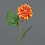 Artificial dahlia WANRU, orange, 20"/50cm