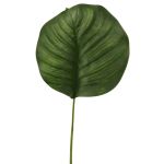 Artificial calathea Orbifolia leaf ZICHEN, green, 18"/45cm