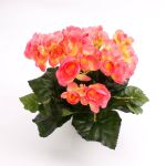 Silk begonia IVANA on spike, light pink, 8"/20cm, Ø1.2"-2"/3-5cm