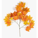 Artificial maple spray SILVO, orange-yellow, 31"/80cm