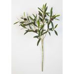 Artificial Olive spray KONSTANTINOS, with fruits, green, 20"/50cm