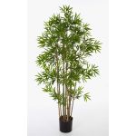 Artificial Bamboo YAN, natural bamboo canes, green, 31"/80cm