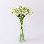 Artificial gypsophila bouquet CECILIA, white, 12"/30cm, Ø6.7"/17cm