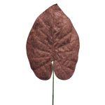 Artificial philodendron Scandens leaf AOSHEN, brown, 28"/70cm