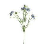 Artificial black cumin branch TIANKE, blue, 26"/65cm, Ø2.8"-3.1"/7-8cm