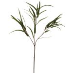 Decorative eucalyptus branch ZIYUMU with seeds, green, 31"/80cm