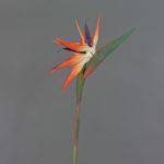 Fake strelitzia ZAMIRA, orange-violet, 3ft/95cm, Ø6.3"x12"/16x30cm