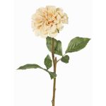 Artificial dahlia BREDANA, beige, 24"/60cm, Ø4.3"/11cm