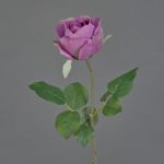Artificial rose POPI, violet-green, 22"/55cm