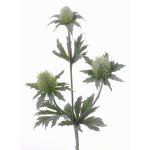 Artificial eryngium SVEA, green, 16"/40cm, Ø0.8"-1.2"/2-3cm