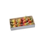 Decorative fruit rose hip ZENNY, 12 pieces, red-green, 0.8"/2cm