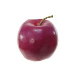 Decorative fruit apple HENNY, violet-fuchsia, 3.1"/8cm, Ø3.3"/8.5cm